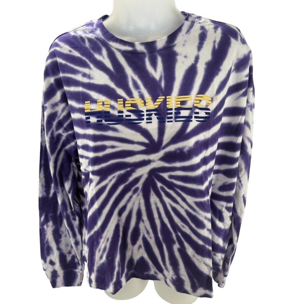 WEAR Erin Andrews University Washington Huskies Long Sleeve Tee Shirt Large NEW